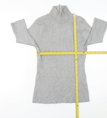 Womens UK Size M DKNY Grey Tunic Jumper