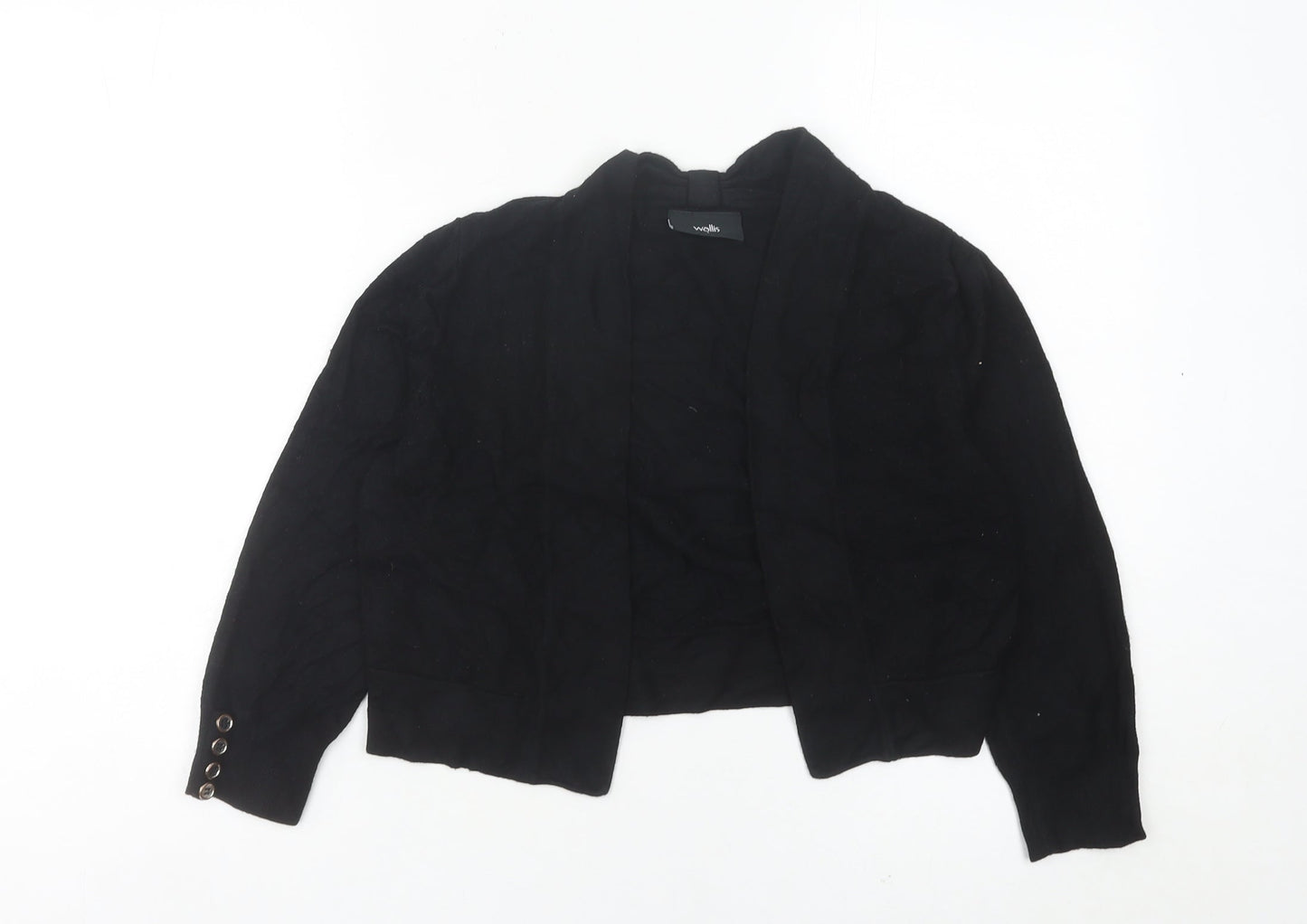 Womens UK Size S Wallis Black Cardigan Jumper