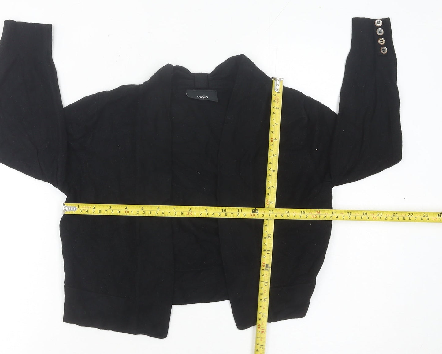 Womens UK Size S Wallis Black Cardigan Jumper