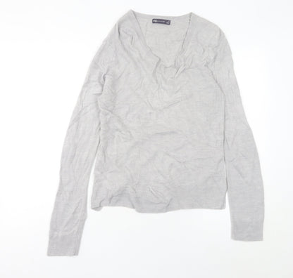 Womens UK Size 12 Marks and Spencer Grey Pullover Jumper