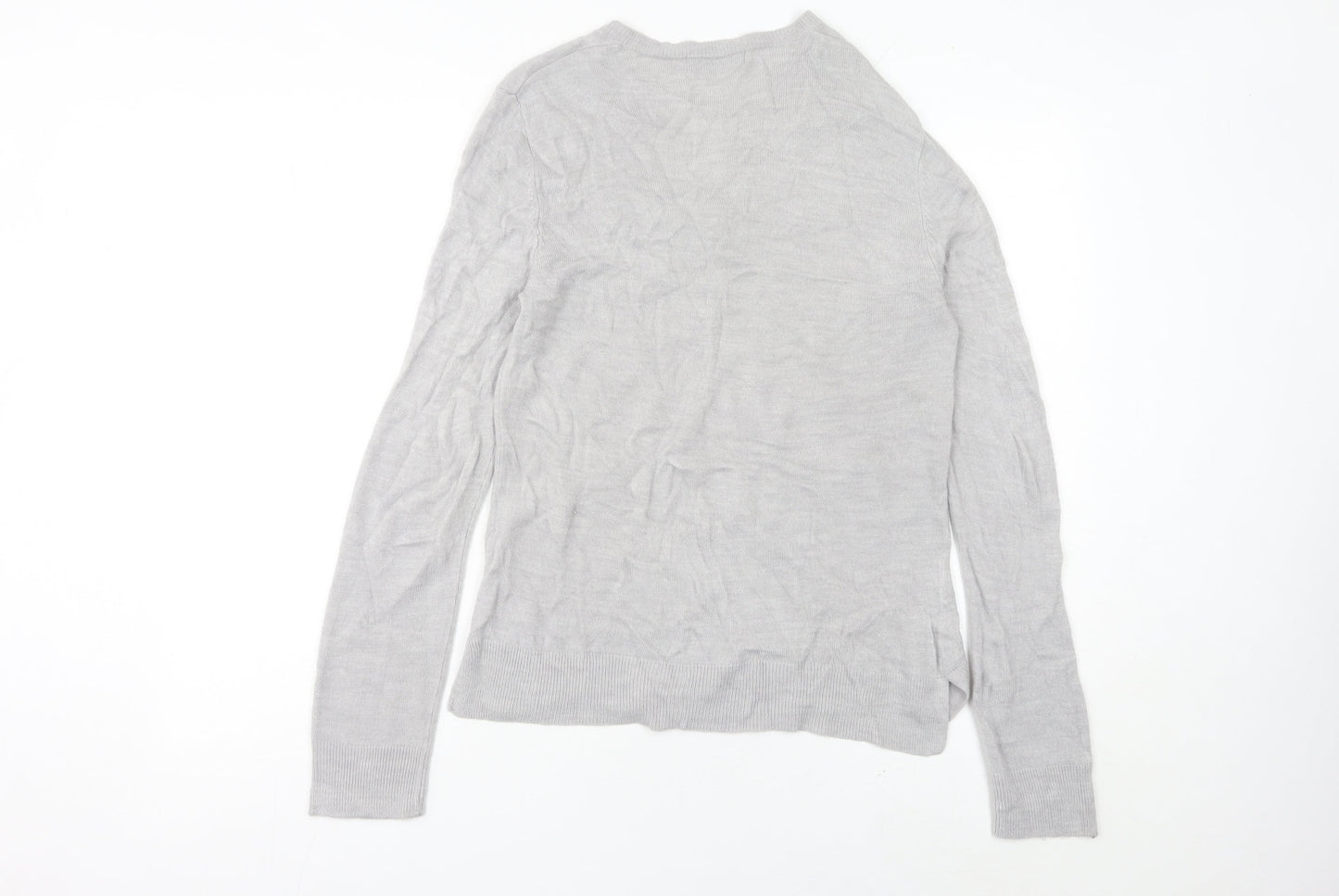Womens UK Size 12 Marks and Spencer Grey Pullover Jumper