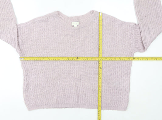 Womens UK Size M Jacqueline de Yong Purple Pullover Jumper