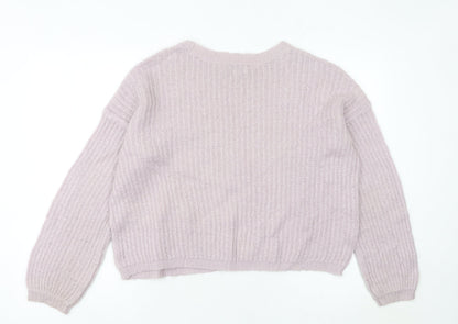 Womens UK Size M Jacqueline de Yong Purple Pullover Jumper