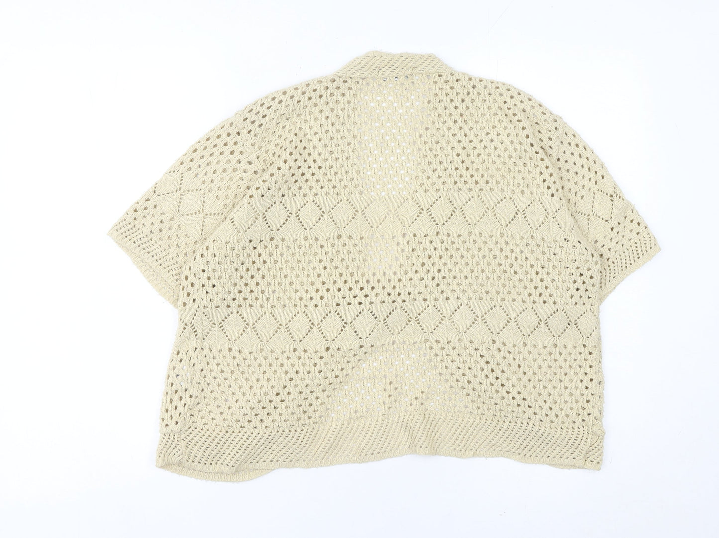 Womens UK Size M Gazelle Beige Cardigan Jumper