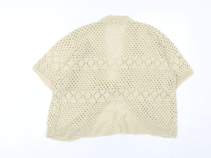 Womens UK Size M Gazelle Beige Cardigan Jumper