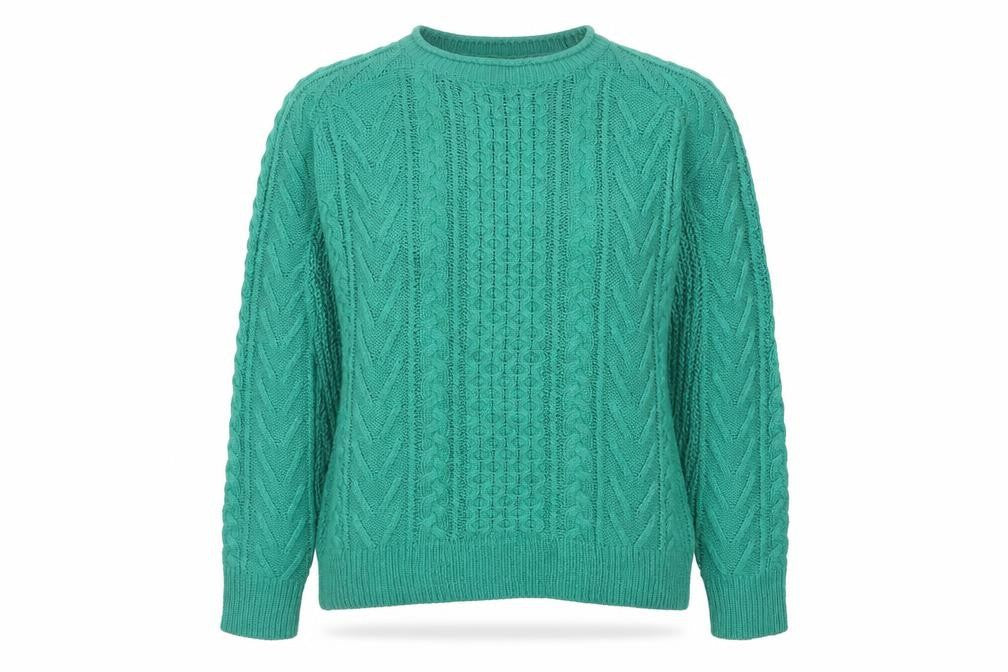 Womens UK Size S Pull&Bear Green Pullover Jumper