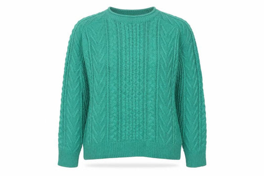 Womens UK Size S Pull&Bear Green Pullover Jumper