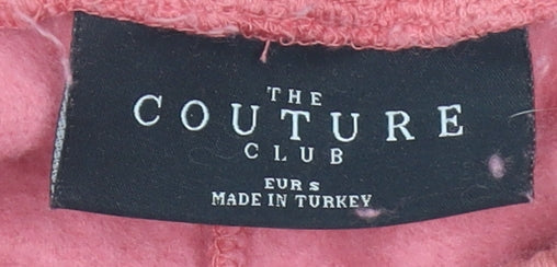 The Couture Club Womens Pink Jogger Sweatpants Size 8 Regular Fit