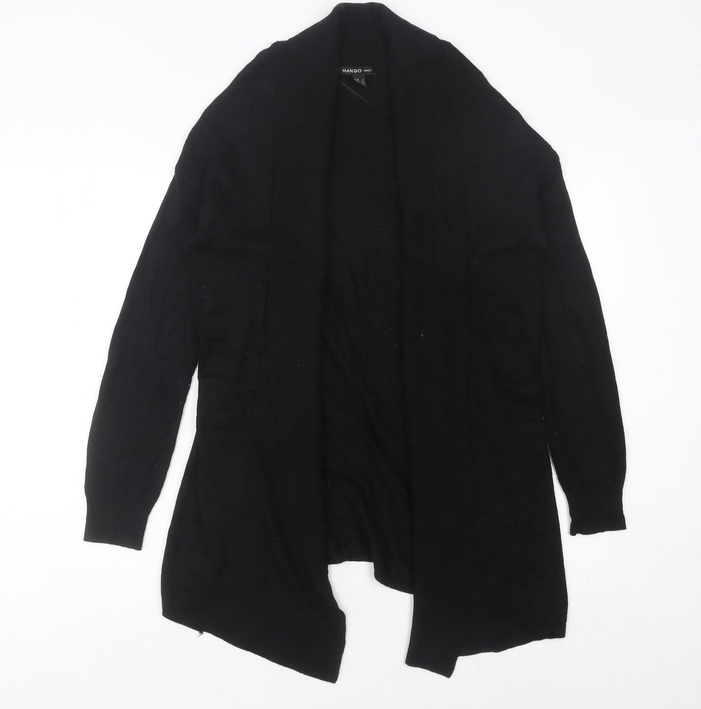 Womens UK Size 8 Mango Black Cardigan Jumper