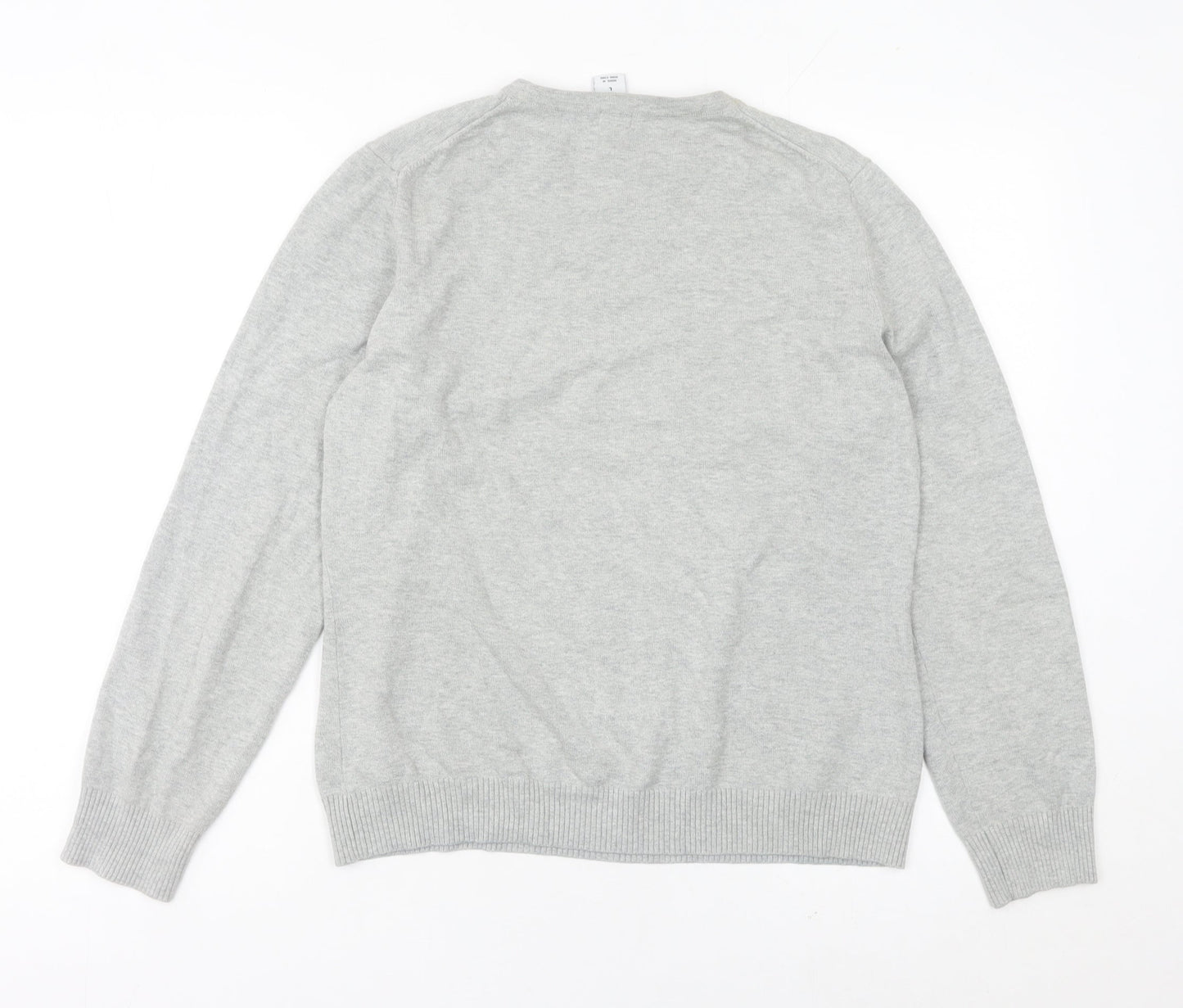 GAP Women’s Grey Cotton Crew Neck Pullover Jumper Size L