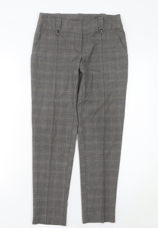 Womens UK Size 8 Miss Selfridge Slim Fit Business Workwear Casual Grey Trousers