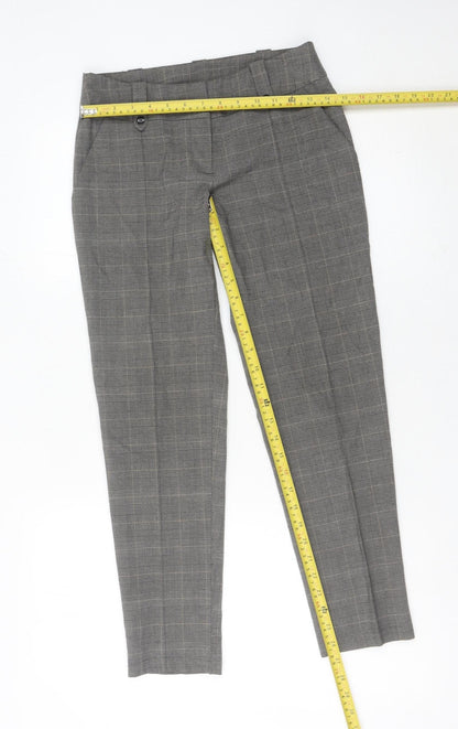Womens UK Size 8 Miss Selfridge Slim Fit Business Workwear Casual Grey Trousers