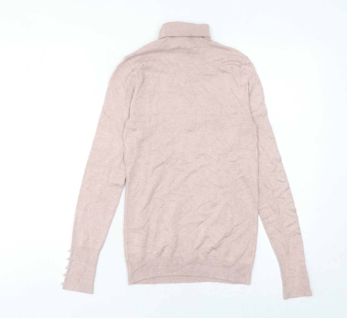 Womens UK Size S Zara Beige Pullover Jumper