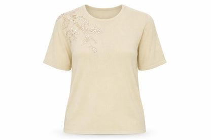 Womens UK Size 14 BHS Beige Pullover Jumper
