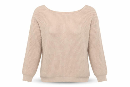 Womens UK Size M Boohoo Beige Pullover Jumper