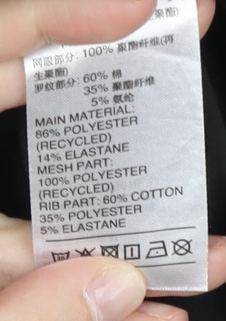 Adidas Women’s Black Track Jacket Size 14 Full Zip Lightweight