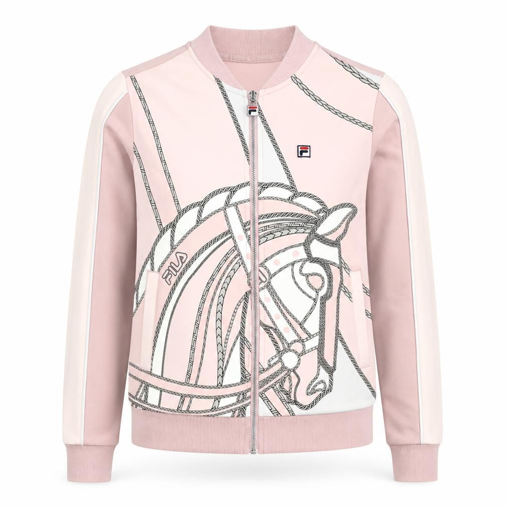 Womens UK Size 8 FILA Pink Gym & Training Running & Jogging Casual Wear Jacket