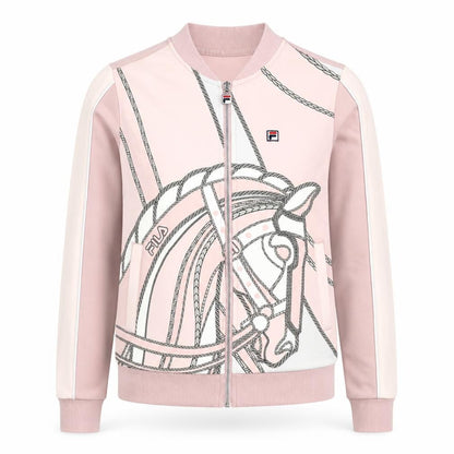 Womens UK Size 8 FILA Pink Gym & Training Running & Jogging Casual Wear Jacket