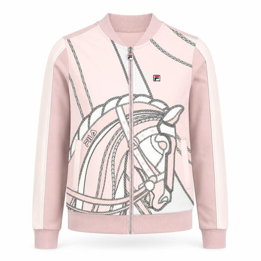 Womens UK Size 8 FILA Pink Gym & Training Running & Jogging Casual Wear Jacket