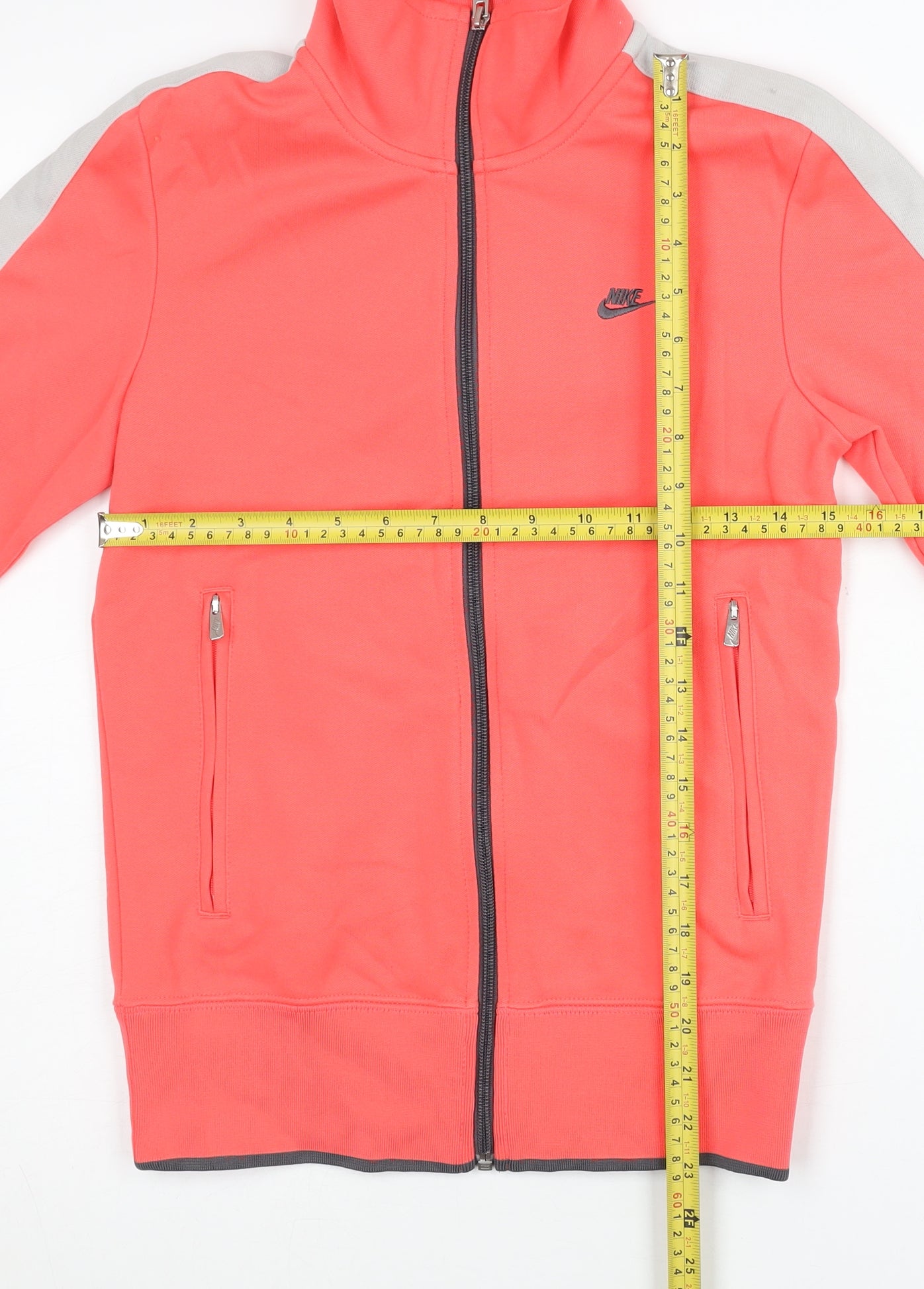 Nike Womens Pink Track Jacket M Full Zip Sportswear Gym Training