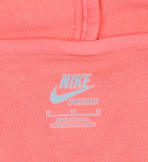 Nike Womens Pink Track Jacket M Full Zip Sportswear Gym Training