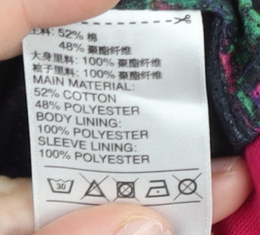 Adidas Women’s Pink Track Jacket Size 10 Full Zip Long Sleeve