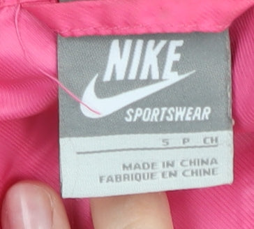 Nike Womens Pink XS Sportswear Hooded Windbreaker Jacket