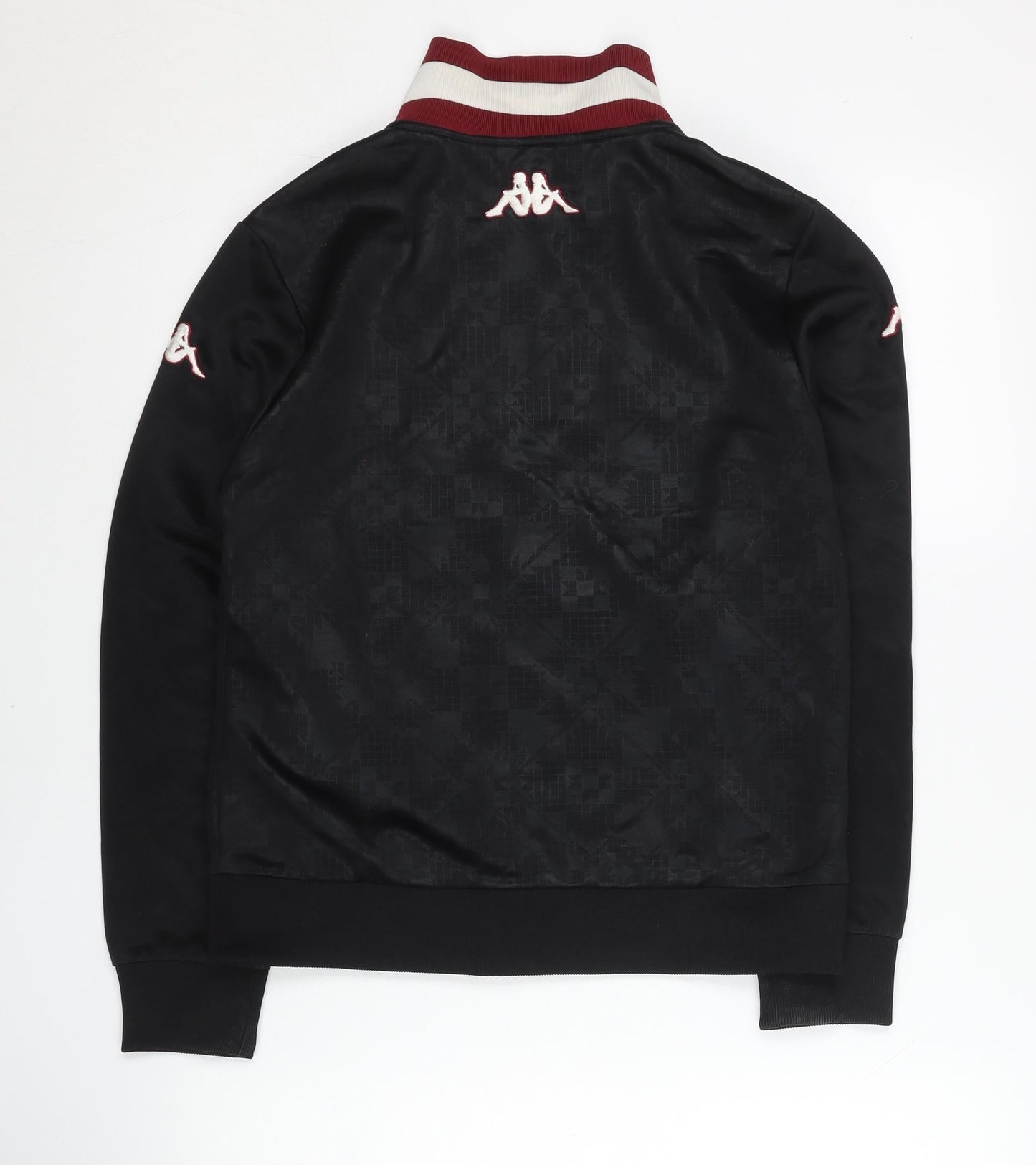 Kappa Women Black Size 12 Track Jacket Torino Full Zip Sportswear