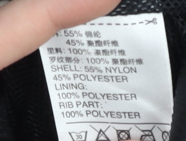 Adidas Womens Black Size 12 Varsity Jacket Nylon Polyester Full Zip