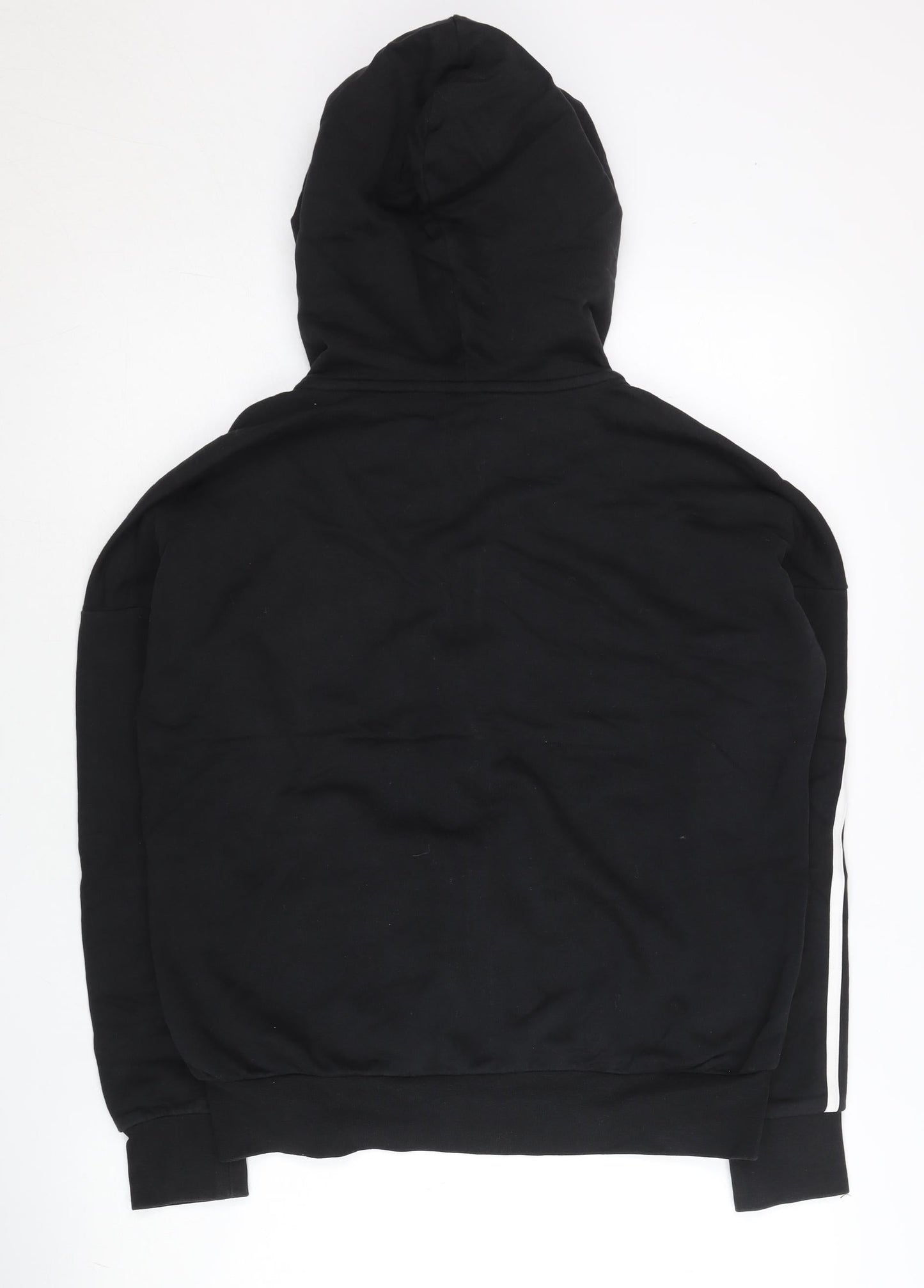 Adidas Women’s Black Full Zip Hoodie Size 10 UK Cotton Blend