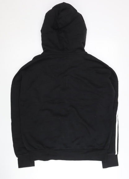 Adidas Women’s Black Full Zip Hoodie Size 10 UK Cotton Blend