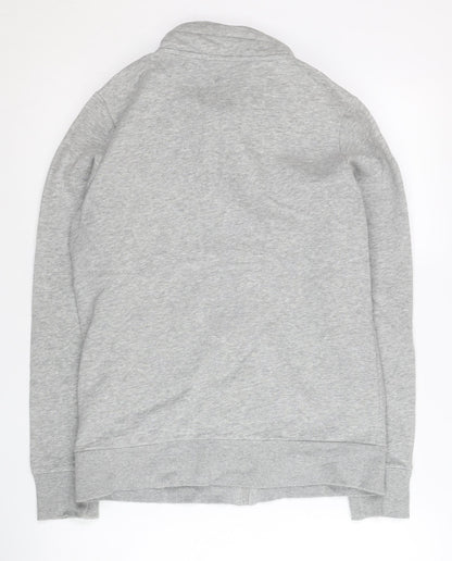 Kappa Women Grey Size 12 Track Jacket Full Zip Activewear