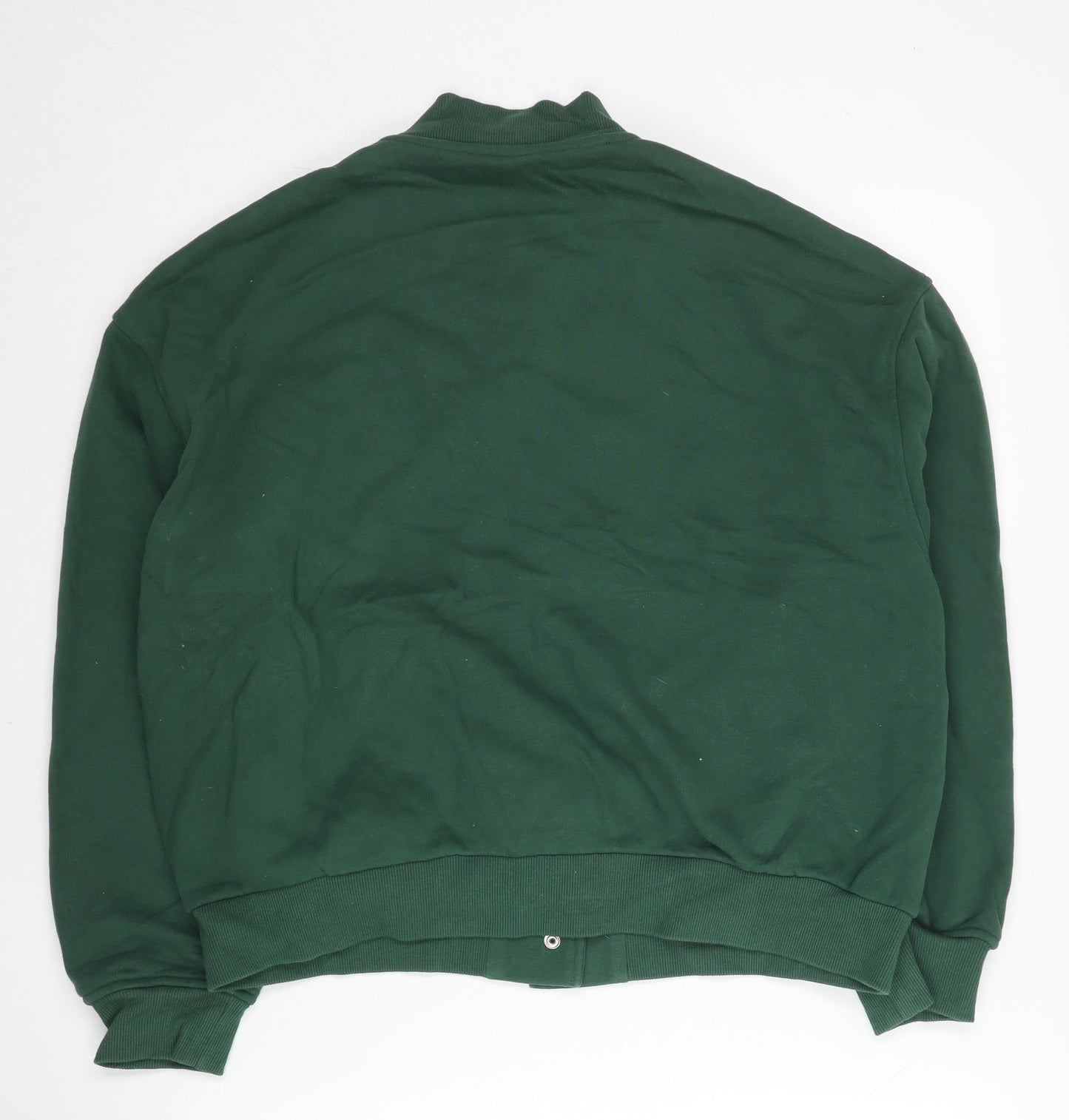 Champion Women’s Green Varsity Jacket M Cotton Blend Casual