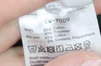 Champion Women’s Green Varsity Jacket M Cotton Blend Casual