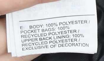 Nike Women’s Black White Windbreaker Jacket Size S Hooded Polyester