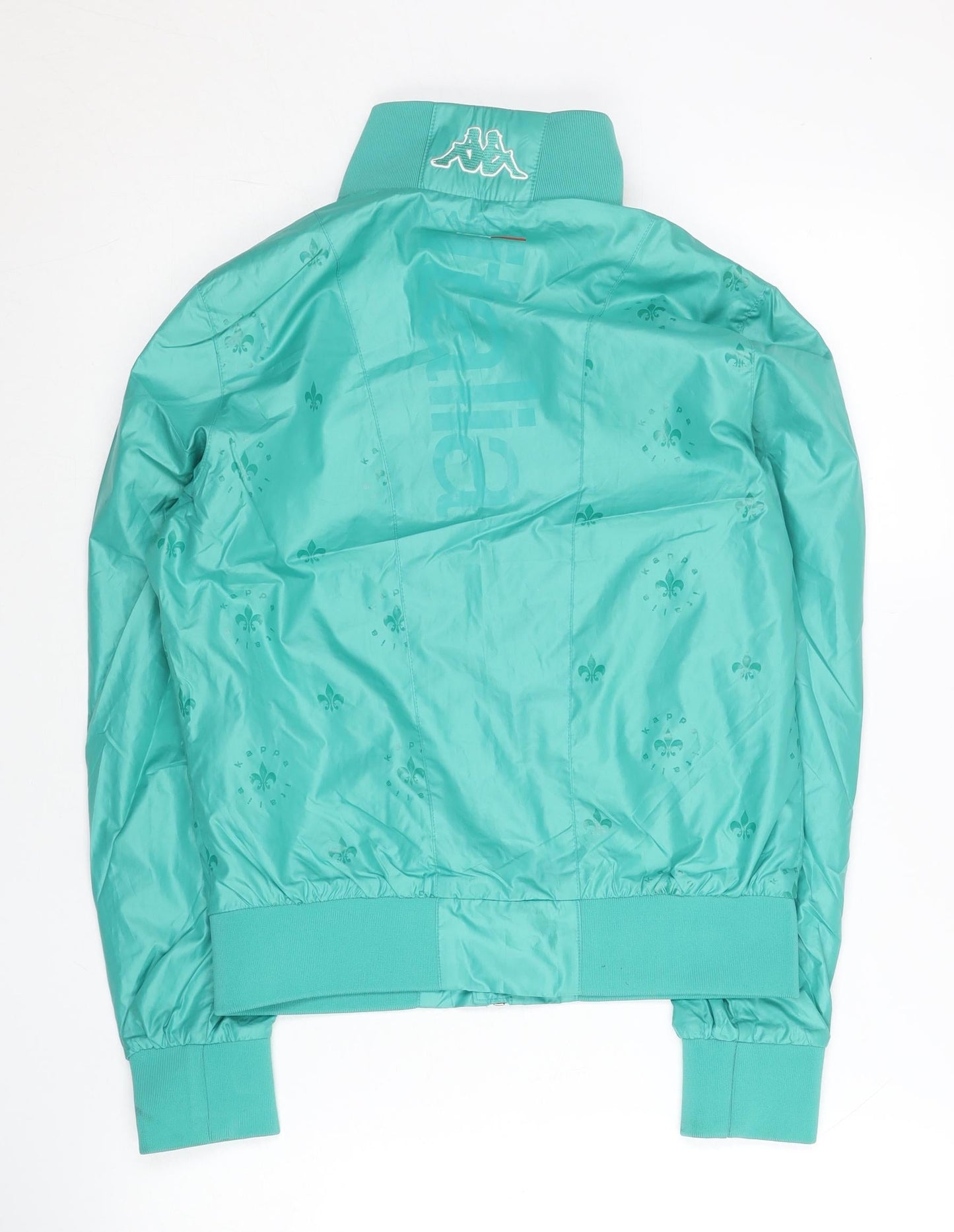 Kappa Women’s Green Track Jacket Size 8 Full Zip Sports Lightweight