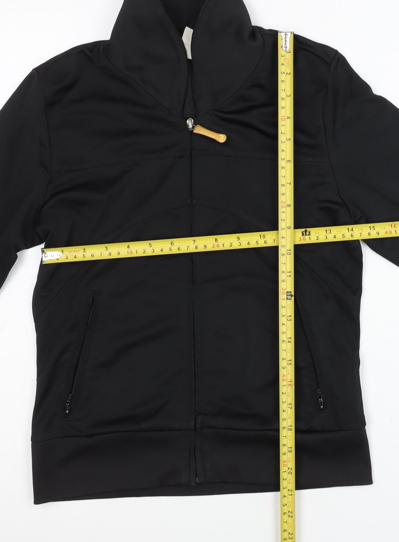 Adidas Womens Black Size 8 Track Jacket Slim Fit Full Zip