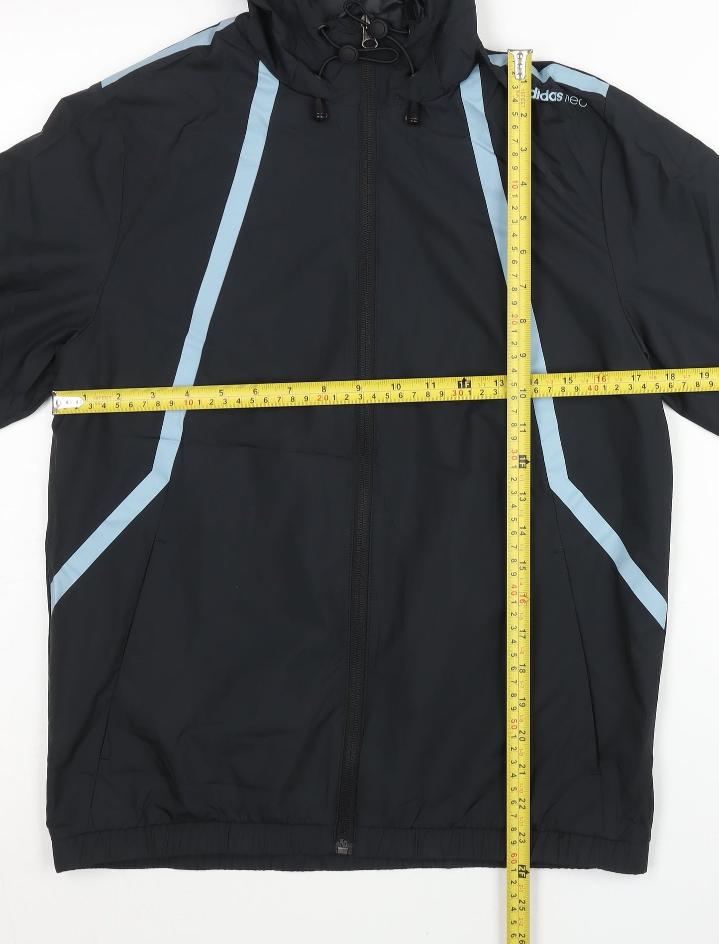 Adidas Women’s Black Floral Print Windbreaker Jacket Size 12