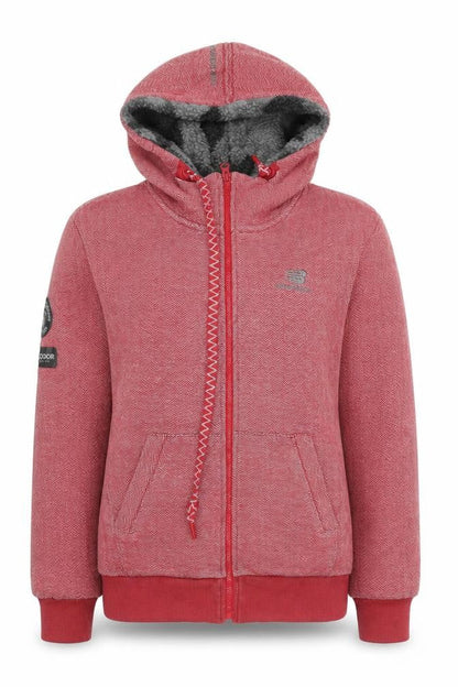Womens UK Size M New Balance Red Full Zip Hoodie