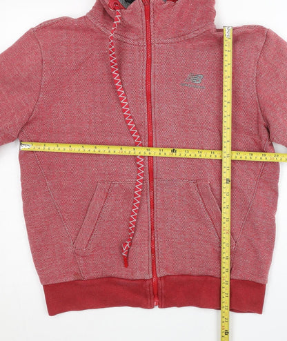 Womens UK Size M New Balance Red Full Zip Hoodie