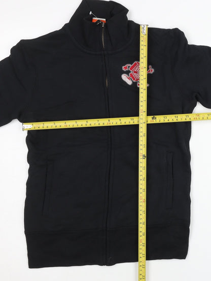 Nike Women Black Track Jacket Medium Full Zip Athletic Dept