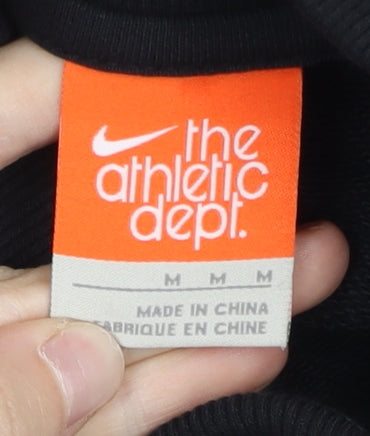 Nike Women Black Track Jacket Medium Full Zip Athletic Dept