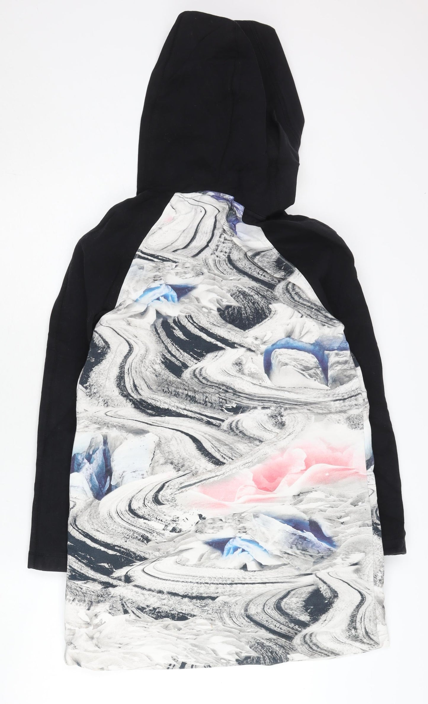 Fila Women's Black Multicoloured Full Zip Hoodie Size 6