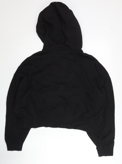 Nike Women’s Black Full Zip Hoodie L Sportswear Cotton Blend