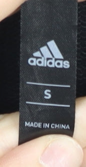 Adidas Women’s Black Full Zip Hoodie Small Sports Logo