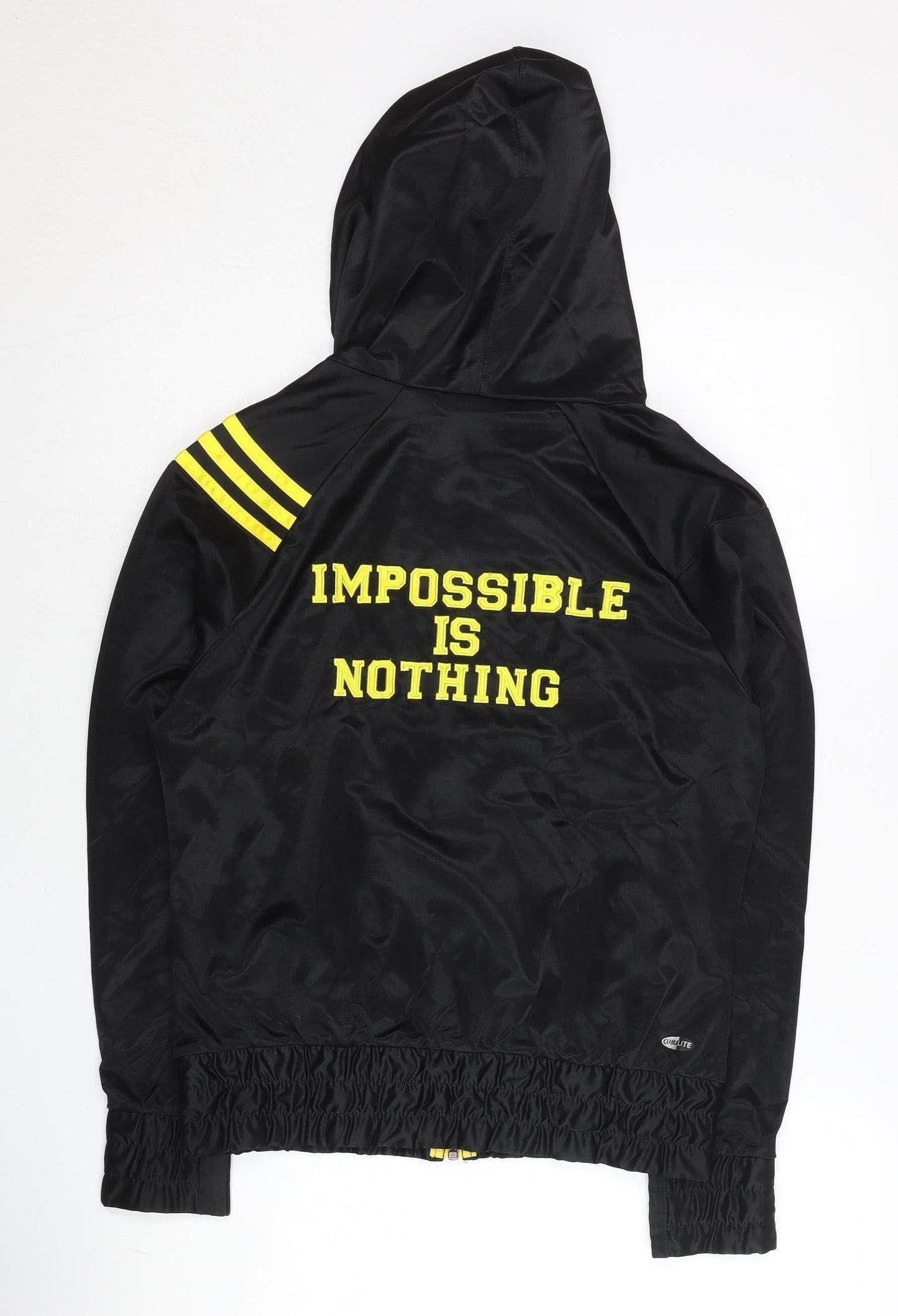 Adidas Women’s Black M Track Jacket Hooded Full Zip Sportswear Size M