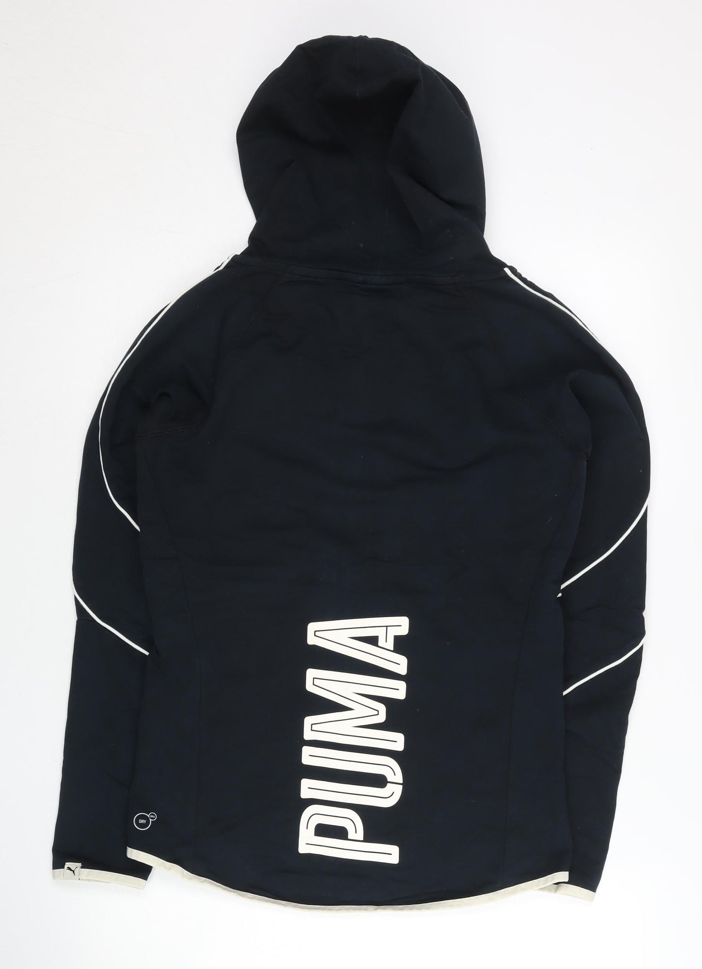 Womens UK Size 8 PUMA Black Full Zip Hoodie