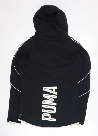 Womens UK Size 8 PUMA Black Full Zip Hoodie