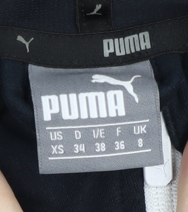 Womens UK Size 8 PUMA Black Full Zip Hoodie