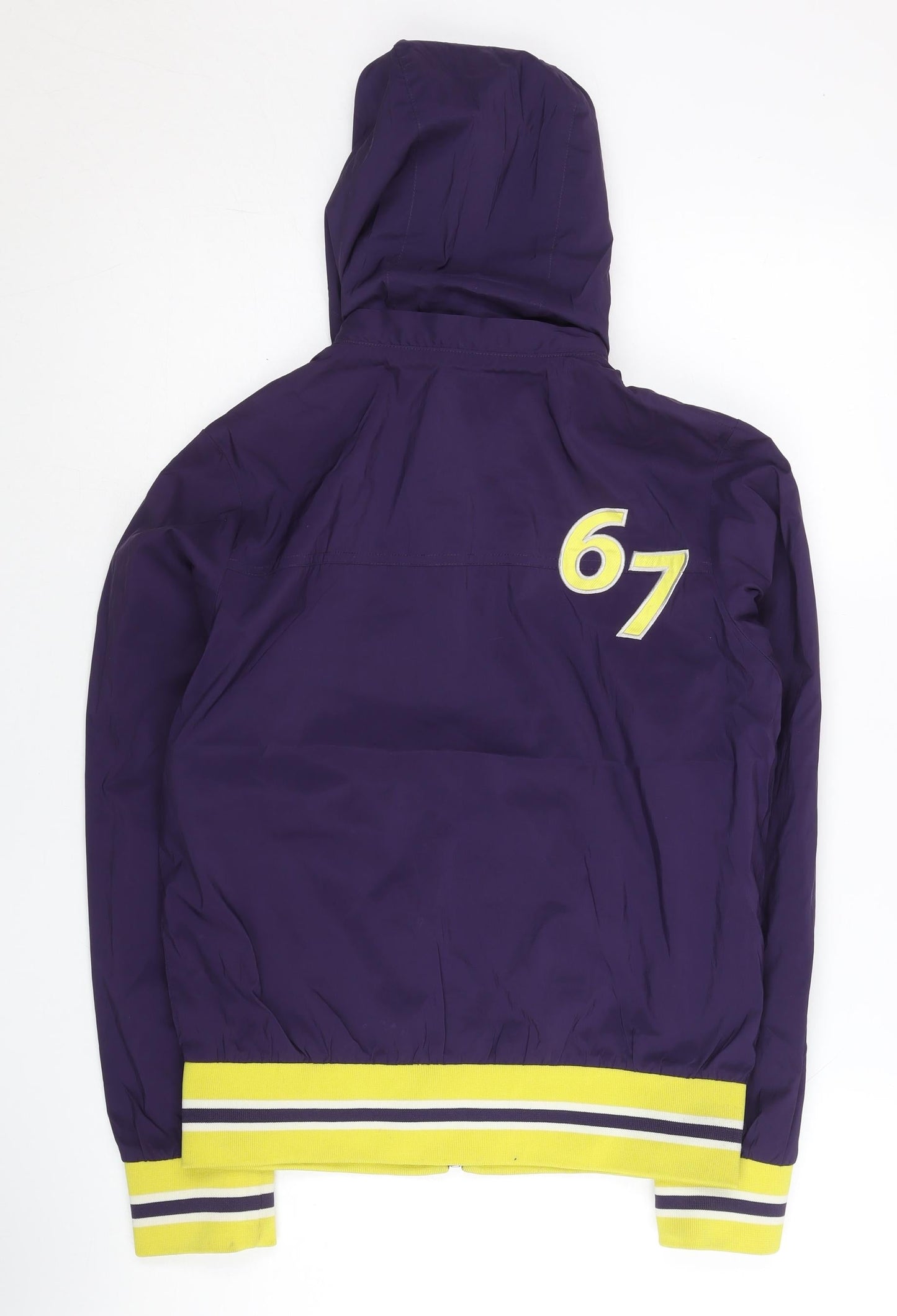 Kappa Women's Purple Size 12 Windbreaker Jacket Hooded Polyester